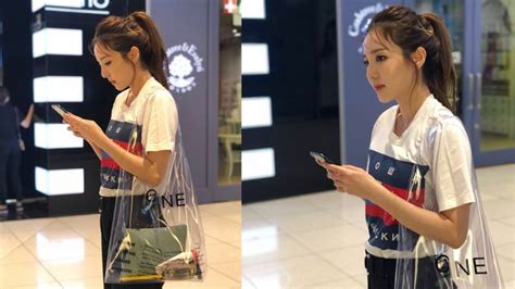 sandara park with celine plastick bag|You wouldn't believe how much Sandara Park's 'plastic' shopping .